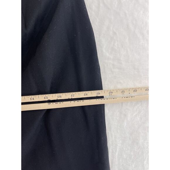 Vintage SASSON PARIS Black Midi Long skirt front pockets Made In USA Sz XS (12 Y - Picture 3 of 8